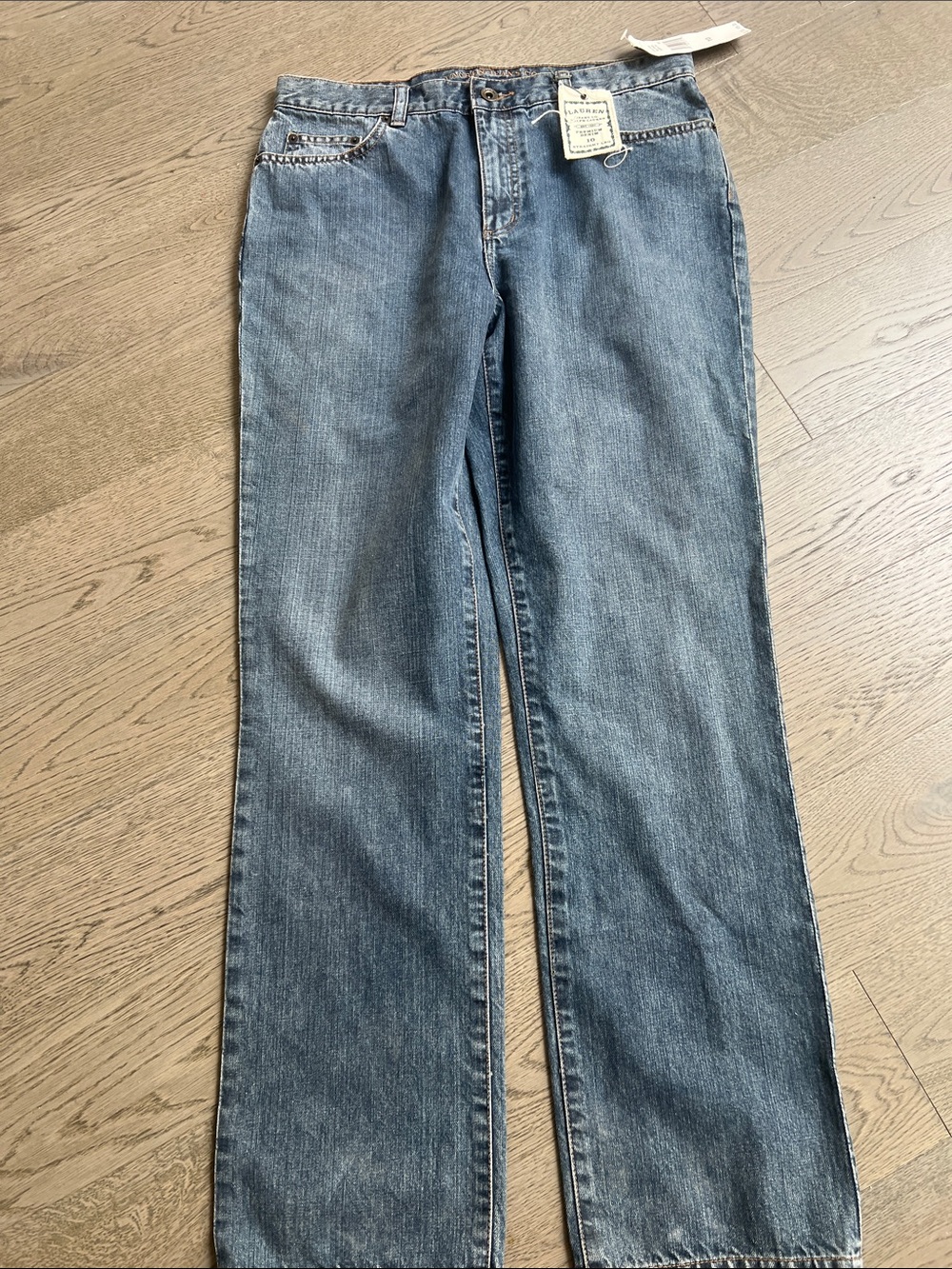 NWT Ralph Lauren Premium  Straight  Leg VIntage  Jeans - 10